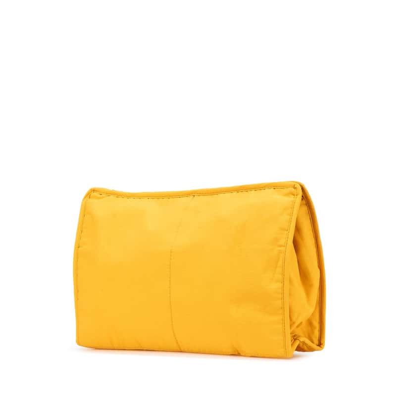 Hermès Toile Zip Pouch Yellow Canvas Good condition - Back View