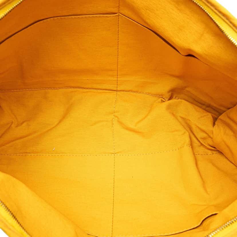 Hermès Toile Zip Pouch Yellow Canvas Good condition - Model View