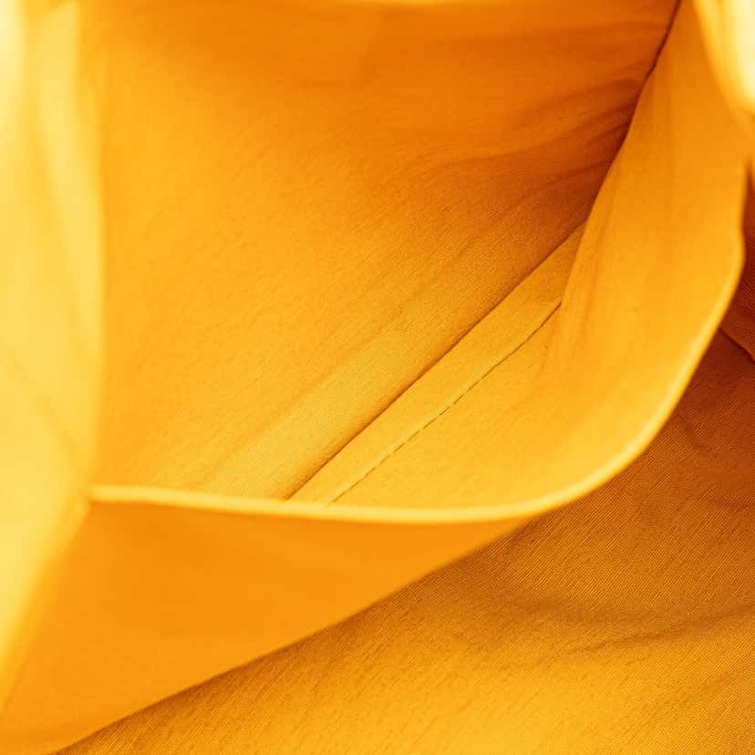 Hermès Toile Zip Pouch Yellow Canvas Good condition - Box View