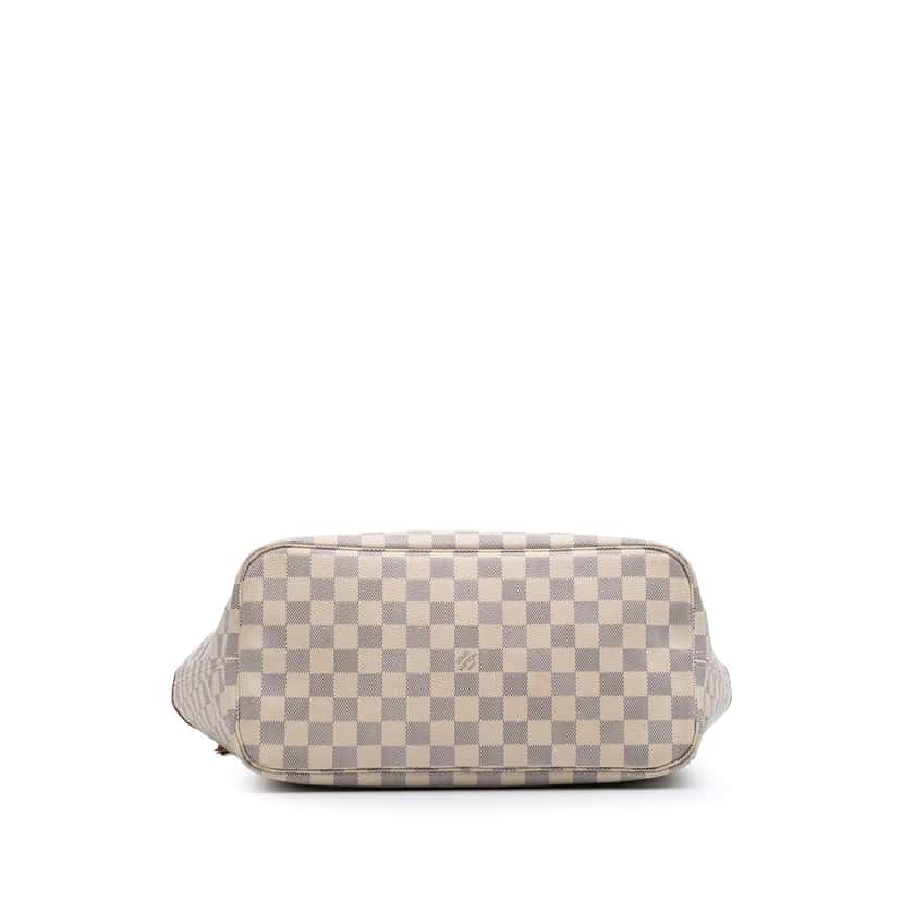 Louis Vuitton Damier Azur Neverfull MM White Canvas Good condition - Inside View