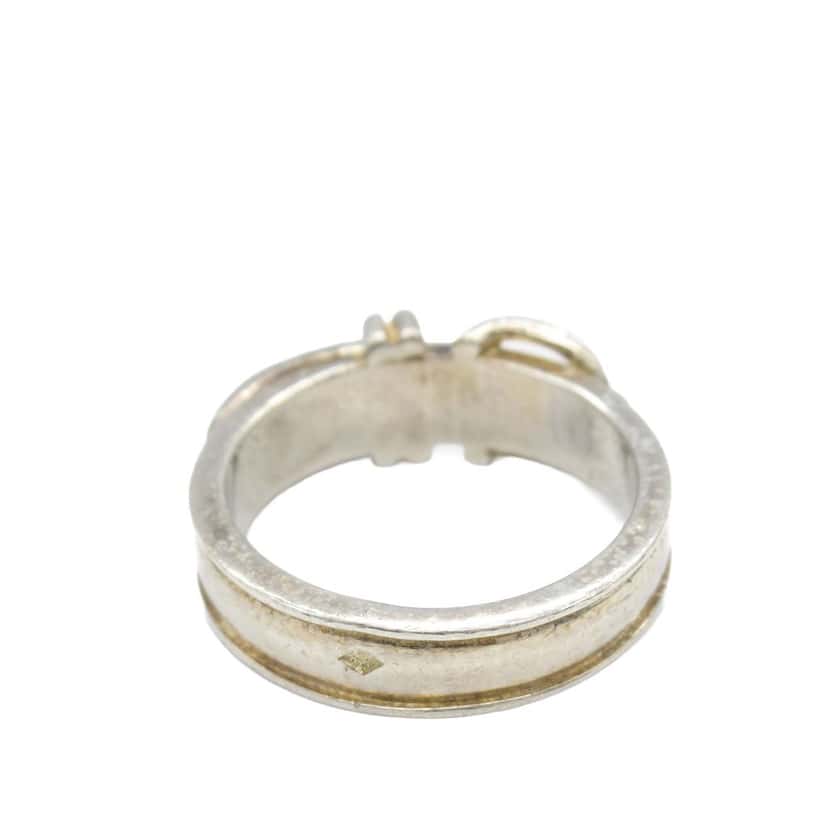 Hermès Sterling Silver Ceinture Buckle Ring Silver Silver Good condition - Back View
