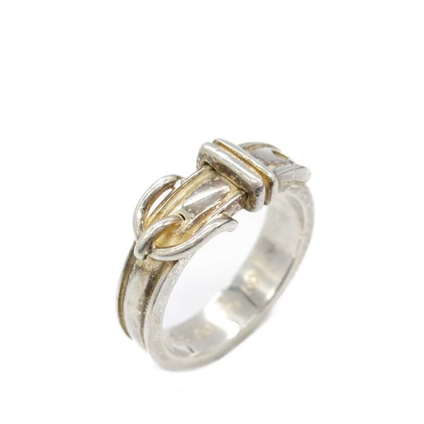 Hermès Sterling Silver Ceinture Buckle Ring Silver Silver Good condition - Inside View