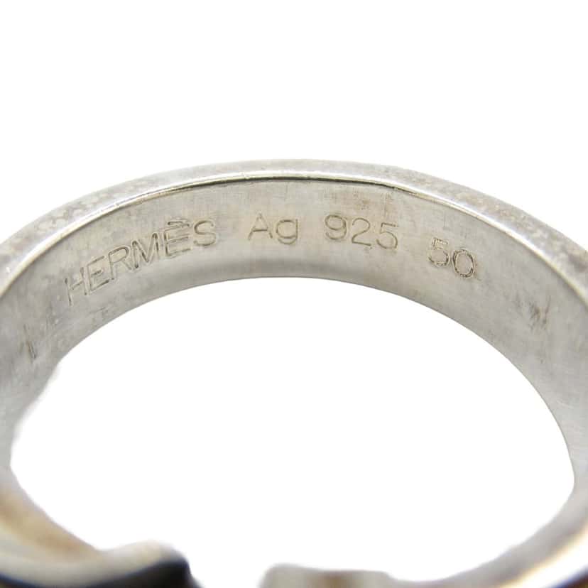 Hermès Sterling Silver Ceinture Buckle Ring Silver Silver Good condition - Model View