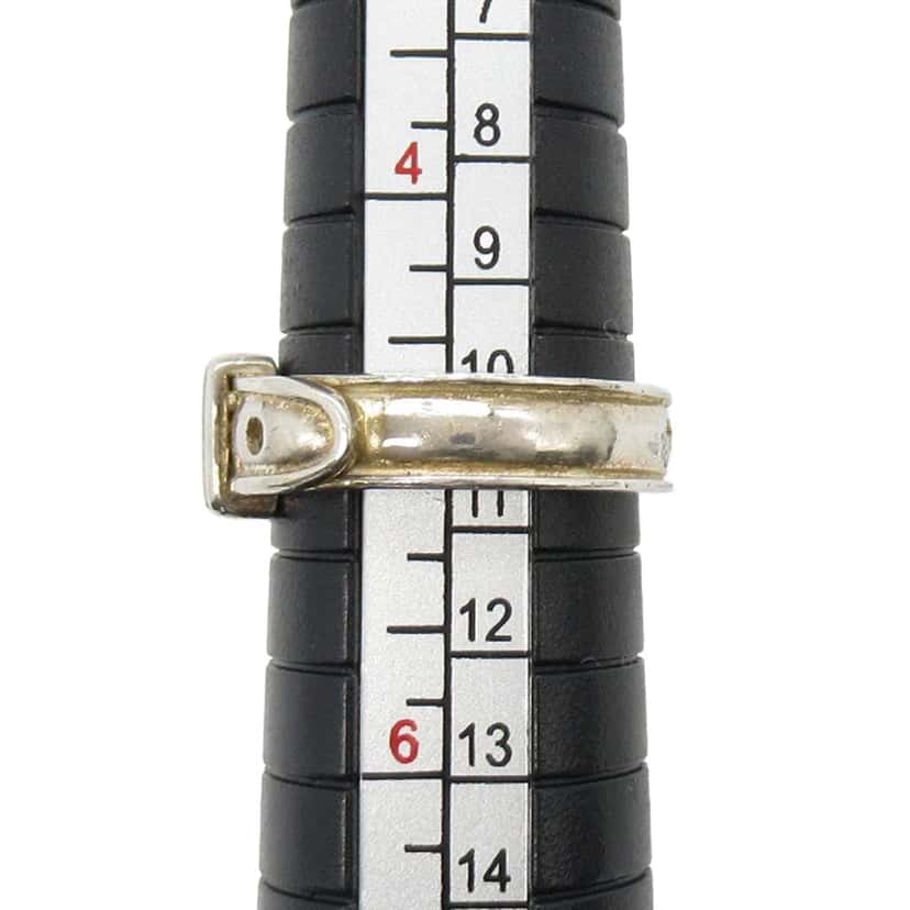 Hermès Sterling Silver Ceinture Buckle Ring Silver Silver Good condition - Box View
