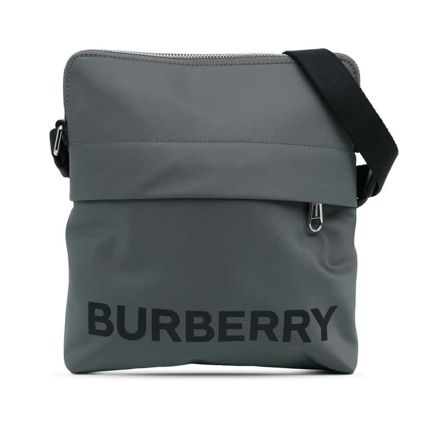 Burberry Nylon Econyl Logo Neo Crossbody Grey Good condition - Front View
