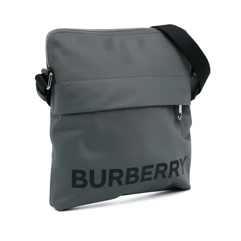 Burberry Nylon Econyl Logo Neo Crossbody Grey Good condition - Back View