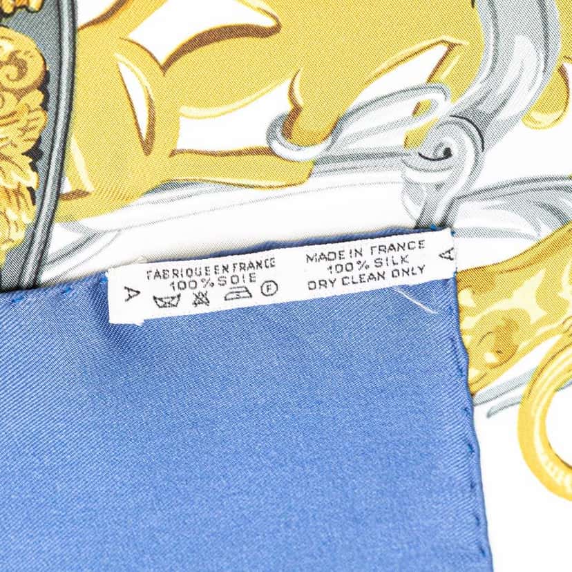 Hermès Brides de Gala Silk Scarf White Silk Good condition - Box View