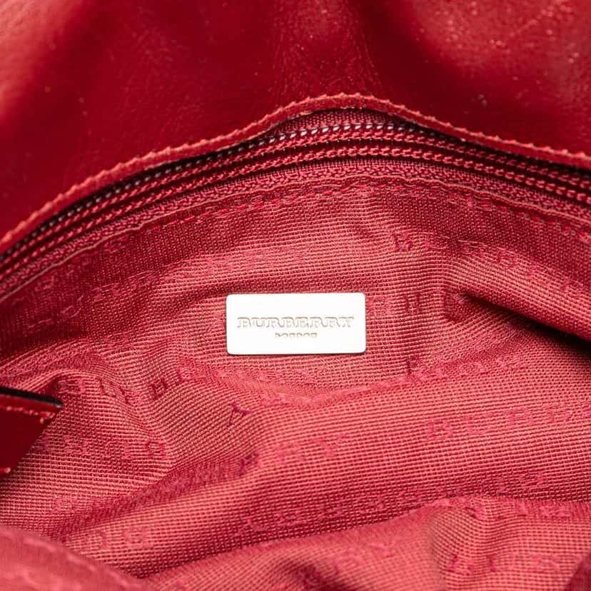Burberry Nova Check Wool Crossbody Brown Wool Good condition - Box View