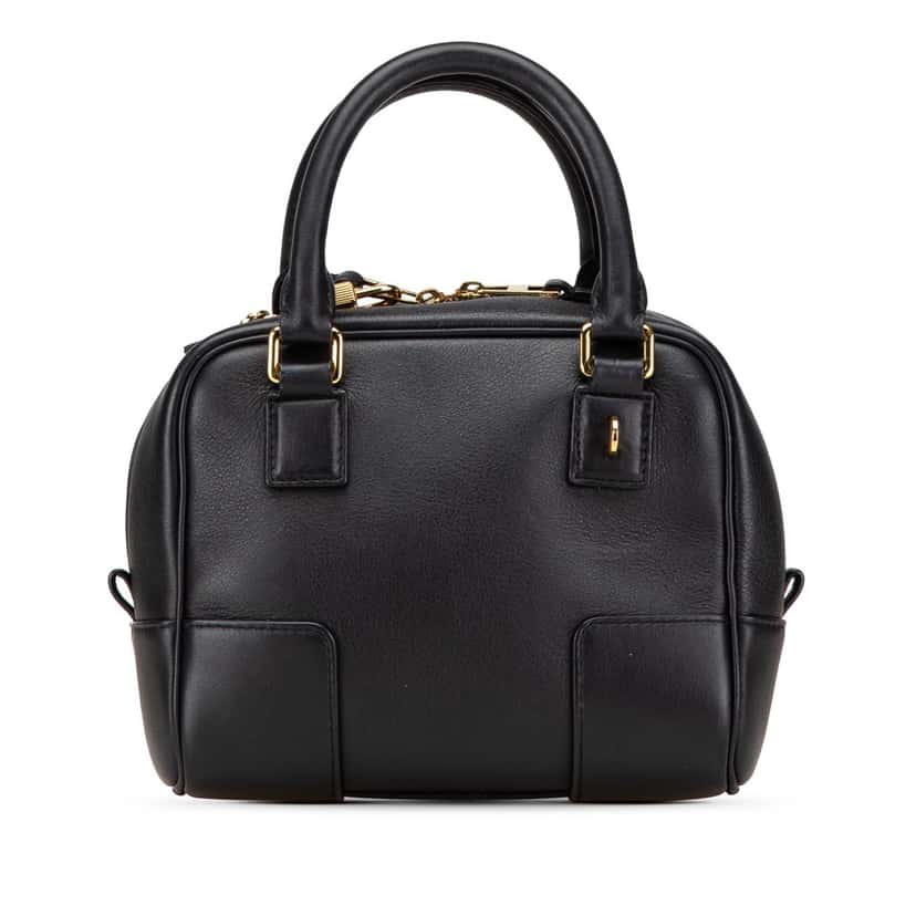 Loewe Calfskin Amazona 16 Square Bag Black Leather Good condition - Front View