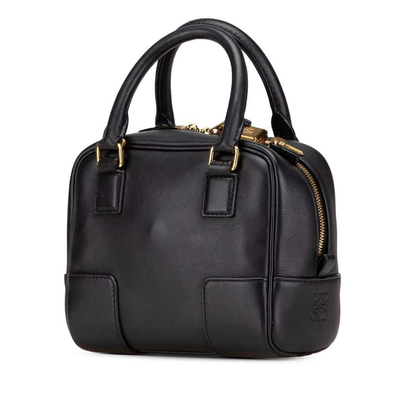 Loewe Calfskin Amazona 16 Square Bag Black Leather Good condition - Back View