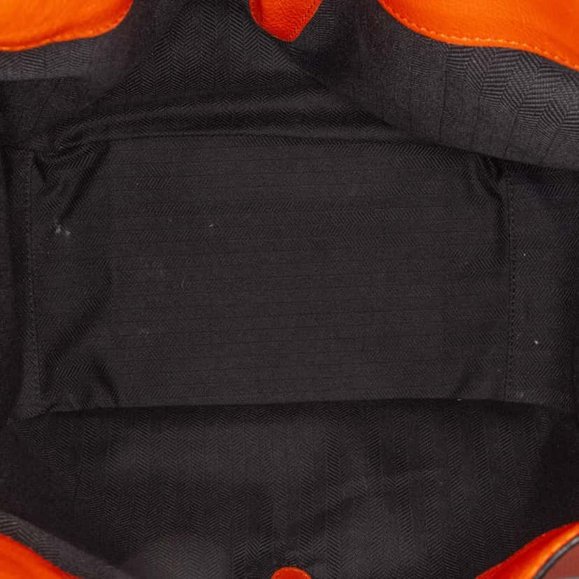 Loewe Small Leather Hammock Satchel Orange Leather Good condition - Model View