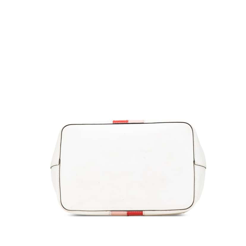 Louis Vuitton Limited Edition Epi Stripes NeoNoe MM White Leather Good condition - Inside View