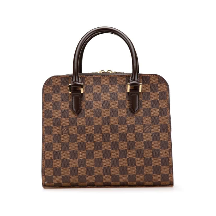 Louis Vuitton Damier Ebene Triana Brown Canvas Good condition - Front View