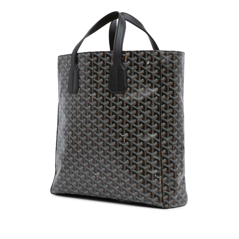 Goyard Goyardine Voltaire Black Canvas Good condition - Back View