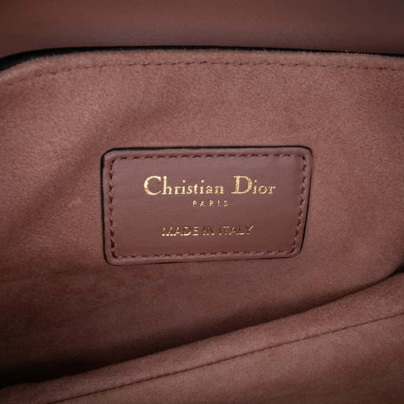 Dior Mini Leather Saddle Bag Pink Leather Good condition - Box View