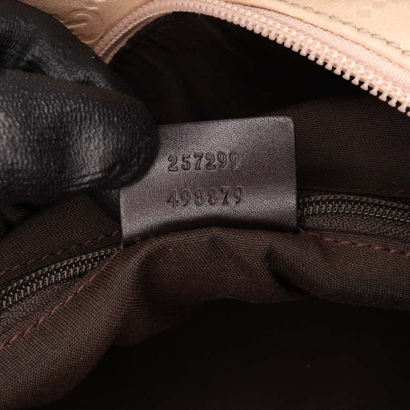 Gucci Guccissima Hobo Bag Brown Leather Good condition - Box View