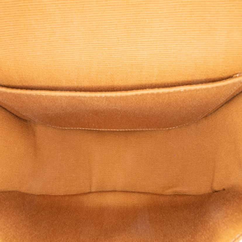 Celine Medium Triomphe Coated Canvas Folco Crossbody White Canvas Good condition - Model View