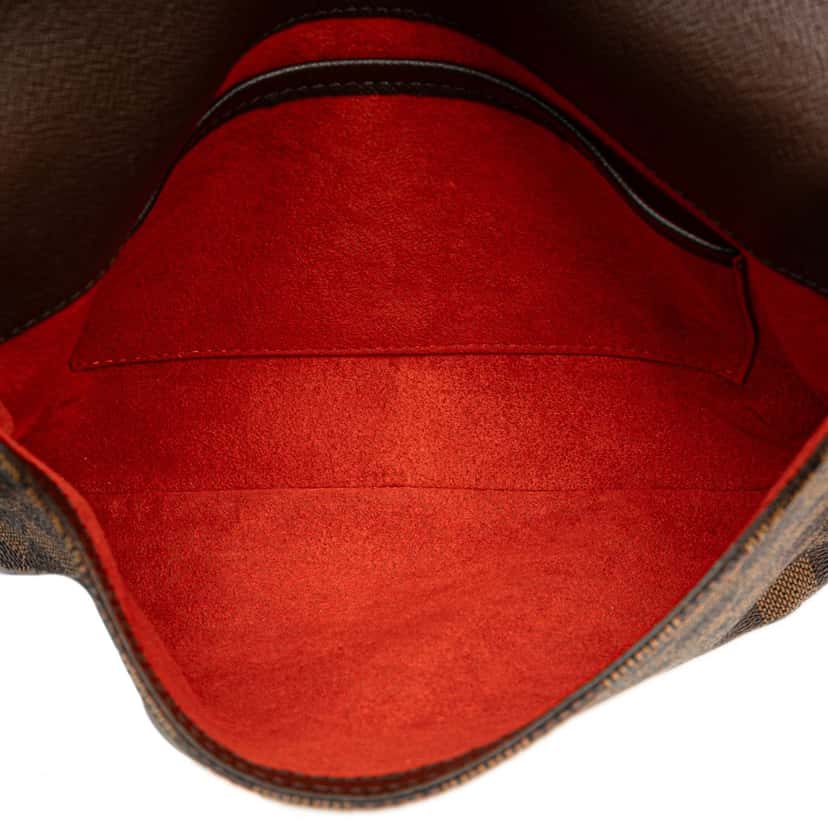 Louis Vuitton Damier Ebene Musette Tango Short Strap Brown Canvas Good condition - Model View