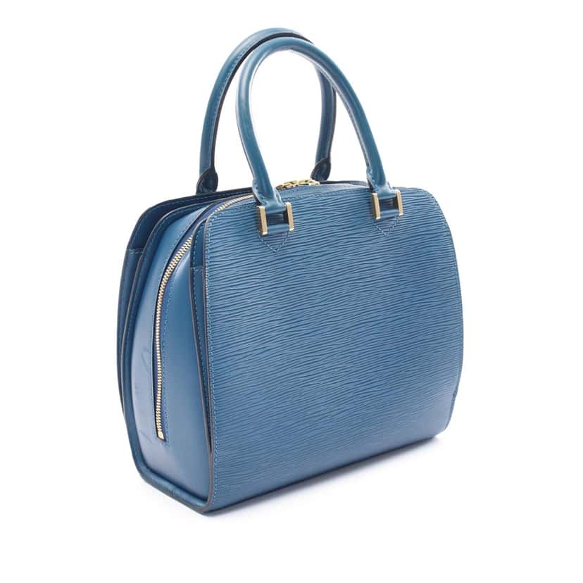 Louis Vuitton Epi Pont-Neuf Blue Leather Good condition - Back View