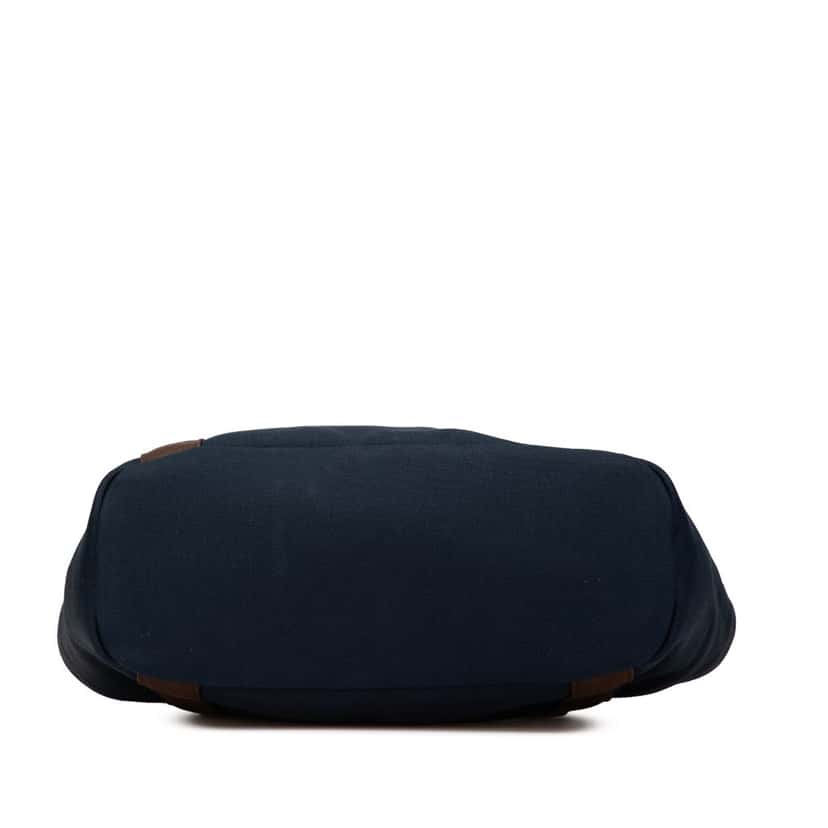 Hermès Toile Sac de Pansage Grooming Bag Blue Canvas Good condition - Inside View