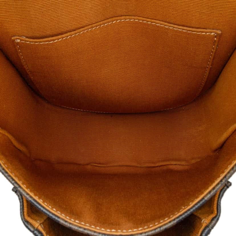 Celine Medium Triomphe Coated Canvas Folco Crossbody Brown Canvas Good condition - Model View