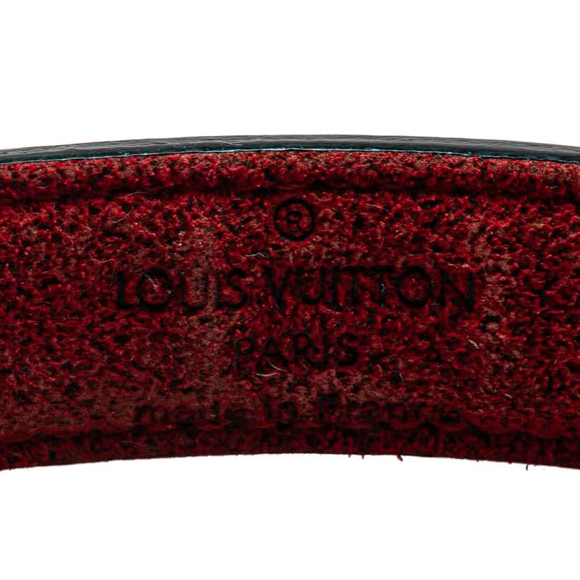 Louis Vuitton Leather Monogram Wish Bracelet Black Leather Good condition - Model View
