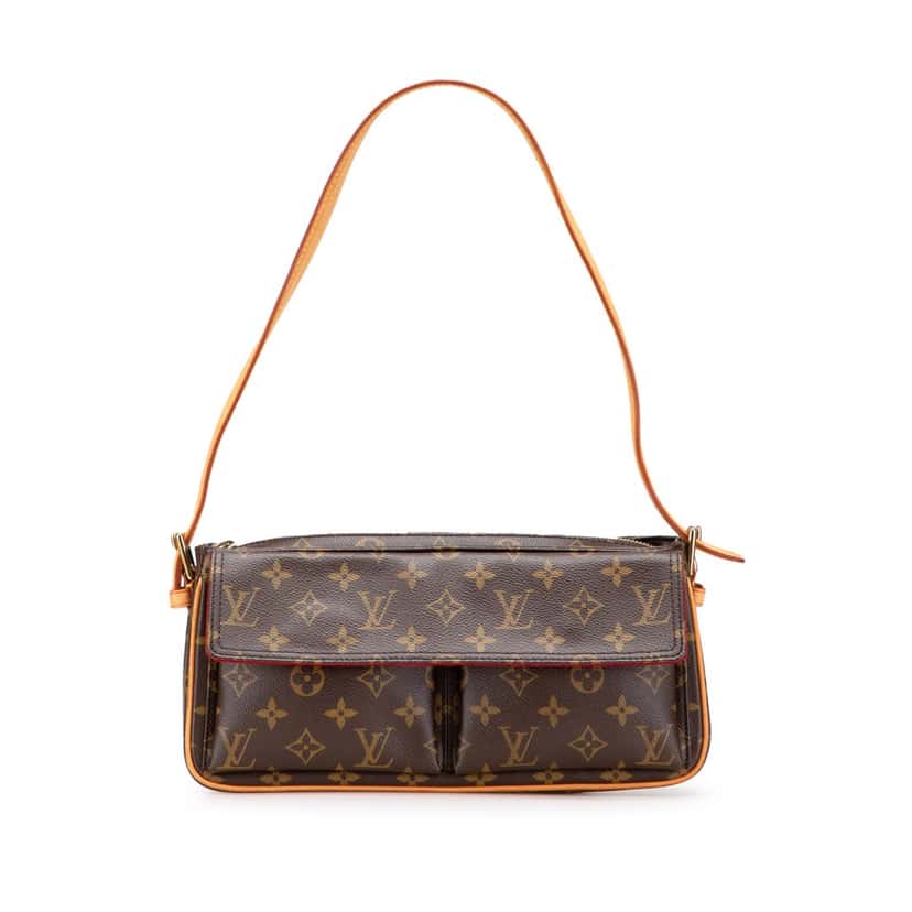 Louis Vuitton Monogram Viva Cite MM Brown Canvas Good condition - Front View
