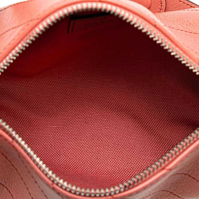Gucci Mini Leather Blondie Barrel Shoulder Bag Pink Leather Good condition - Model View