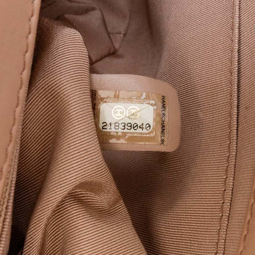 Chanel Medium CC Quilted Calfskin Single Flap Brown Leather Good condition - Box View