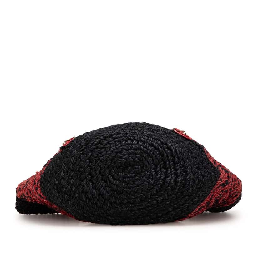 Balenciaga Raffia Motocross Classic Panier Basket Tote Red Good condition - Inside View