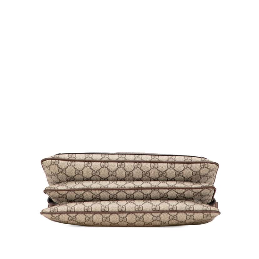 Gucci Medium GG Supreme Ophidia Crossbody Brown Canvas Good condition - Inside View