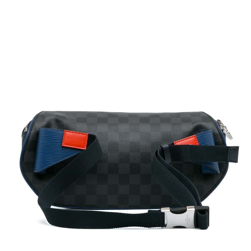 Louis Vuitton Epi Damier Graphite Bumbag Blue Leather Very good condition - Inside View