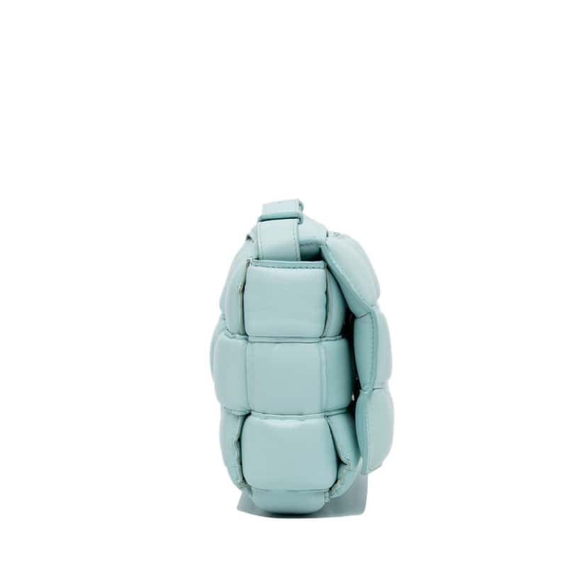 Bottega Veneta Nappa Intrecciato Padded Cassette Crossbody Blue Leather Very good condition - Model View