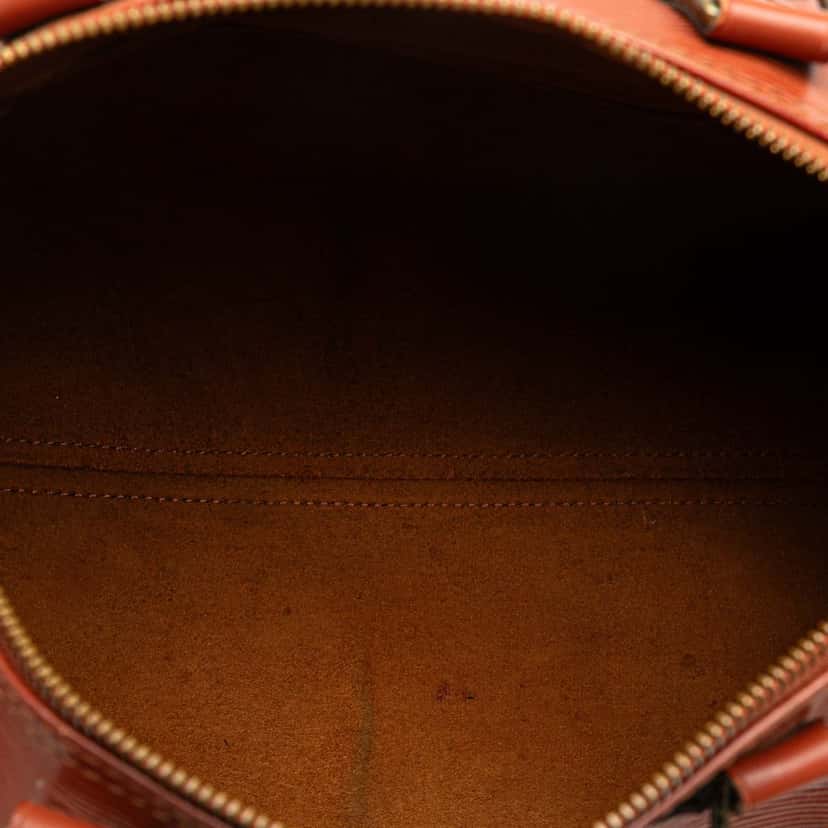 Louis Vuitton Epi Speedy 30 Brown Leather Good condition - Model View