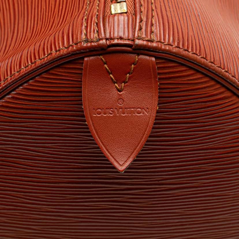Louis Vuitton Epi Speedy 30 Brown Leather Good condition - Box View