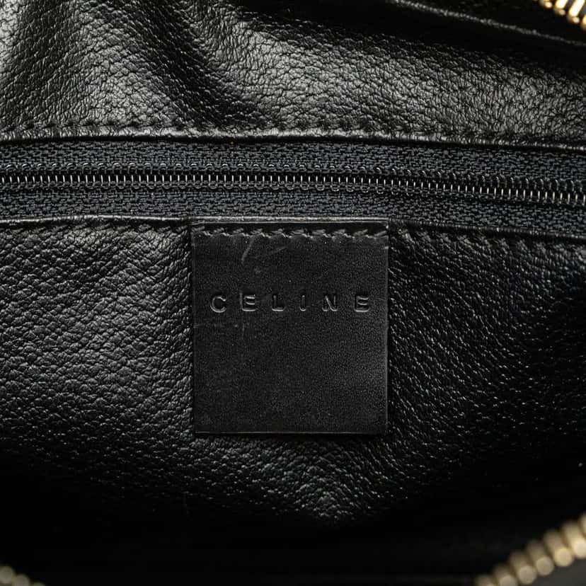 Celine Macadam Coated Canvas Clutch Black Canvas Good condition - Box View