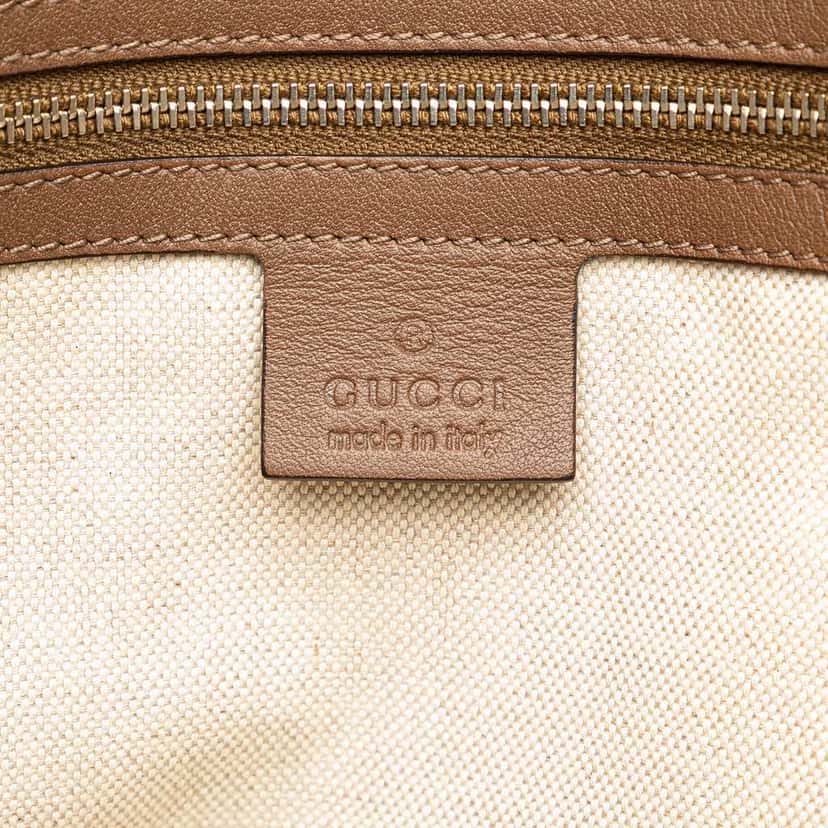 Gucci Medium Leather Interlocking G Braided Strap Crossbody Brown Leather Good condition - Box View
