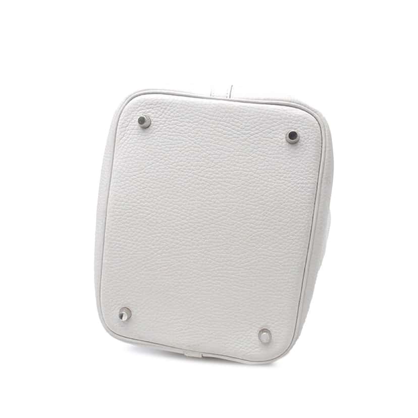 Hermès Clemence Picotin Lock 22 Grey Leather Good condition - Inside View