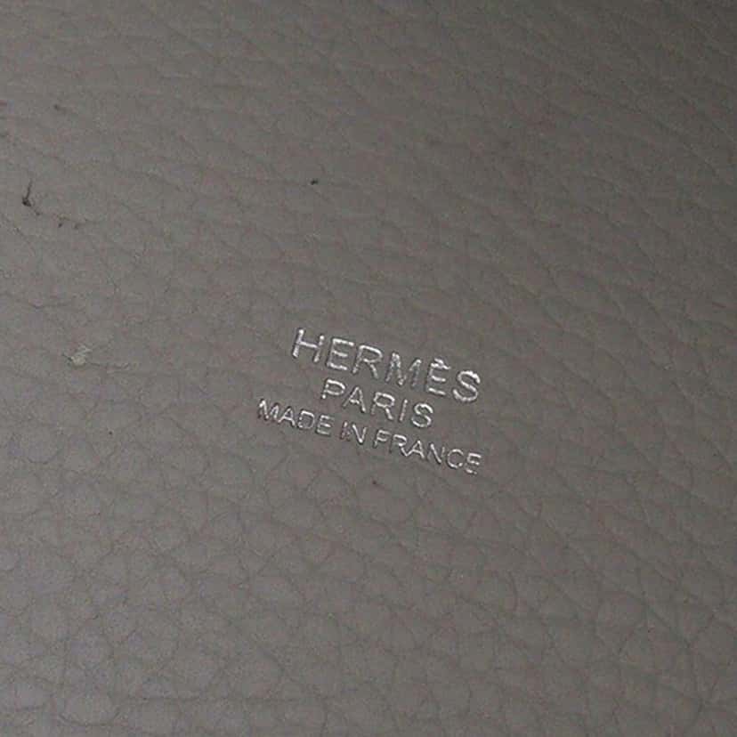 Hermès Clemence Picotin Lock 22 Grey Leather Good condition - Box View