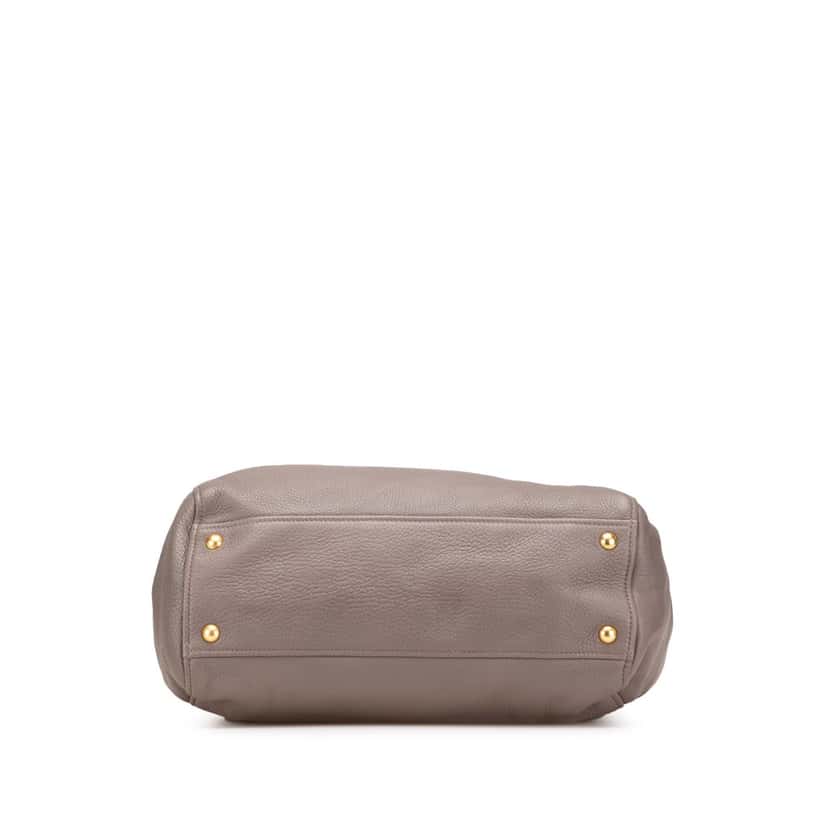 Prada Cervo Tote Brown Leather Good condition - Inside View