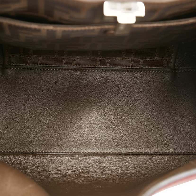 Fendi Medium Peekaboo X-Lite Red Leather Good condition - Box View