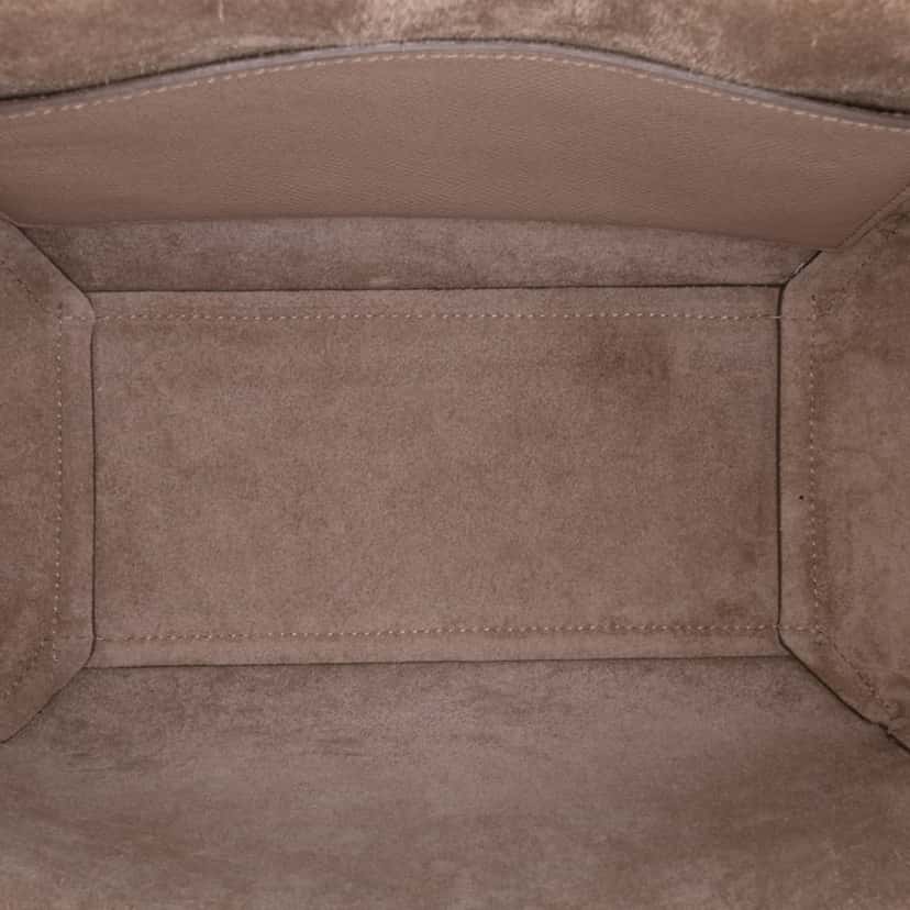 Celine Micro Grained Calfskin Belt Bag Brown Leather Good condition - Model View