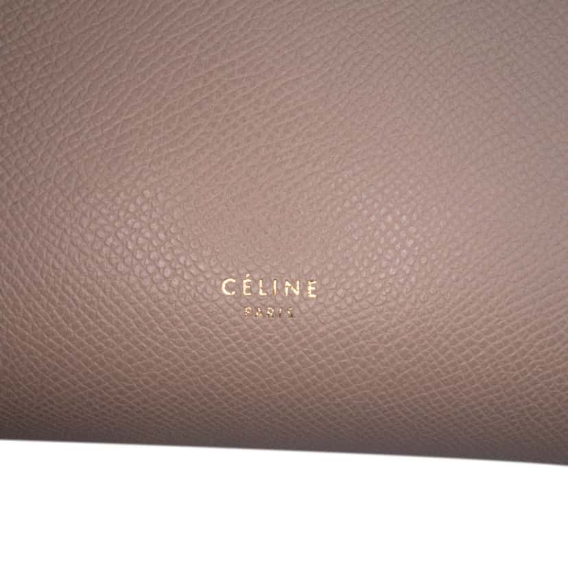 Celine Micro Grained Calfskin Belt Bag Brown Leather Good condition - Box View
