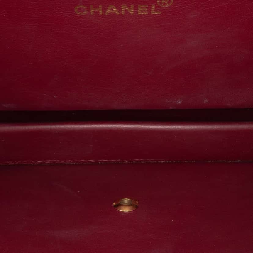 Chanel Medium CC Quilted Lambskin Half Single Flap Black Leather Good condition - Model View