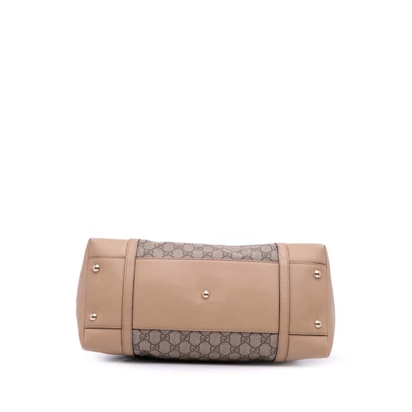 Gucci Large GG Supreme Nice Dome Satchel Brown Canvas Good condition - Inside View