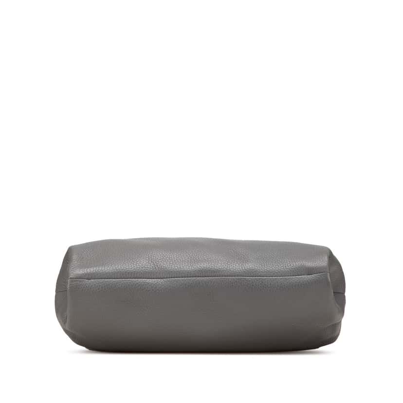 Prada Vitello Daino Double Zip Convertible Tote Grey Leather Good condition - Inside View