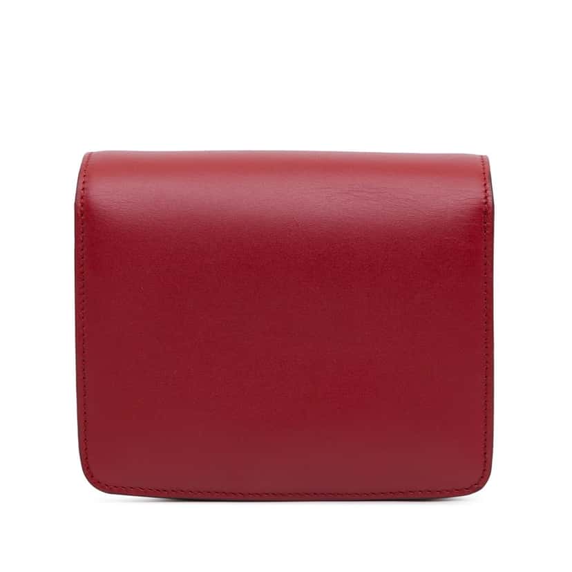 Celine Small Calfskin Classic Box Red Leather Good condition - Inside View