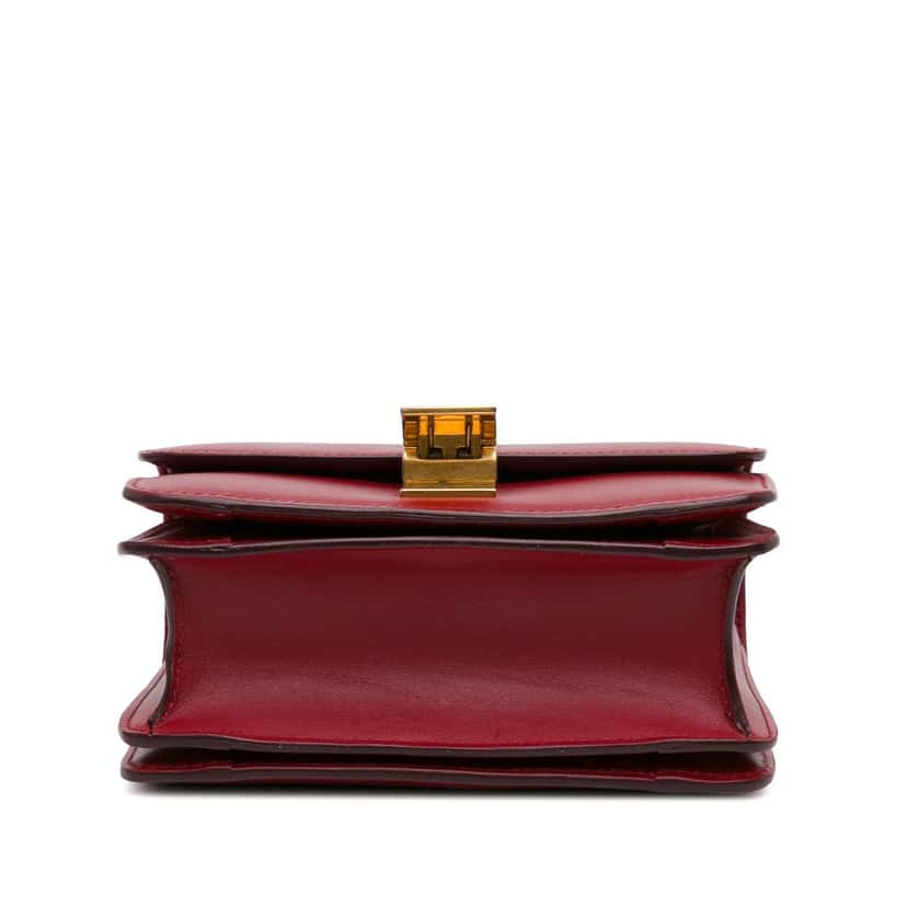 Celine Small Calfskin Classic Box Red Leather Good condition - Model View