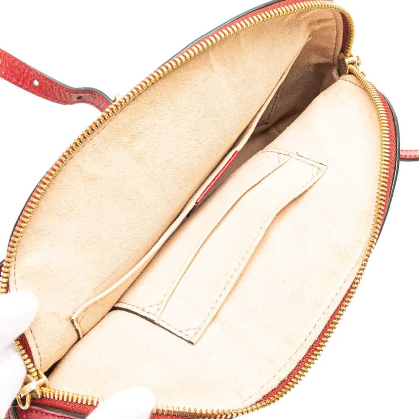 Gucci Small Suede Ophidia Dome Crossbody Blue Leather Good condition - Box View
