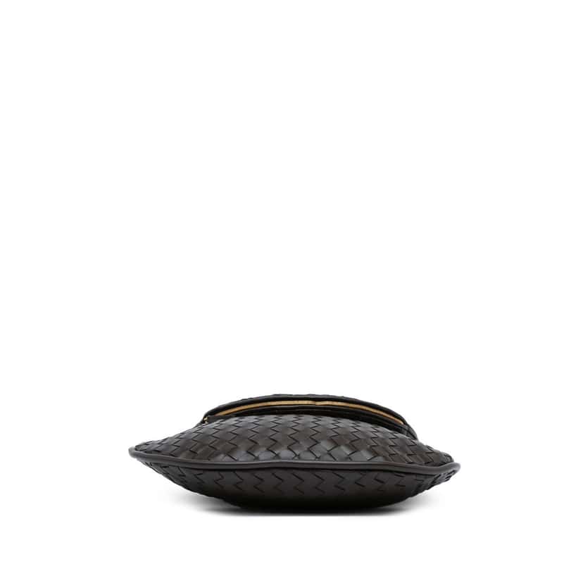 Bottega Veneta Large Lambskin Intrecciato Gemelli Brown Leather Good condition - Inside View